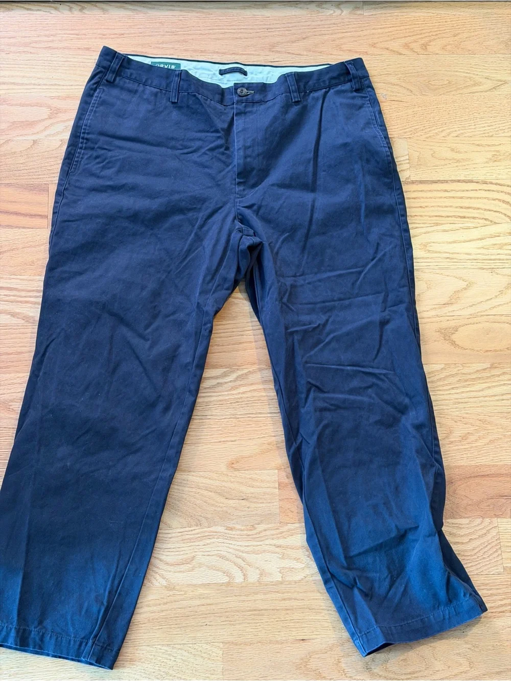 Orvis Navy Blue Cotton Chinos